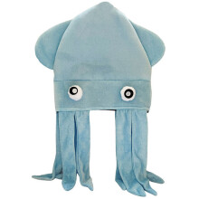 Creative Squid Headgear Hat Comfortable Headcover Cap-Sky Blue