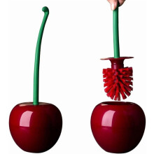 Juego de escobilla y soporte para inodoro Cherry – 38 cm, ABS/PP
