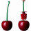 Set scopino e portascopino per WC Cherry – 38 cm, ABS/PP 1