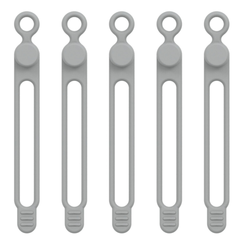 5Pcs Silicone Cable Tie Cord Organizers Cable Straps Reusable Cord Tie Travel Cable Organizers Elastic Tie Wire Tie 9353595515949