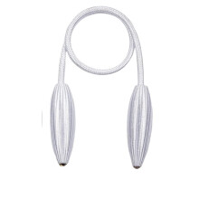 Crystal DIY Curtain Tiebacks Clips, European Style Twist Drape Holdbacks for Home/Kitchen/Office (White)