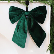 Laço de veludo para decoração de Natal, 17/19cm, 1 ou 2 peças.