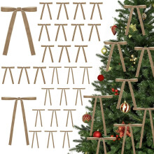 30 fluwelen kerstboomstrikken – 3/8" en 5/8"