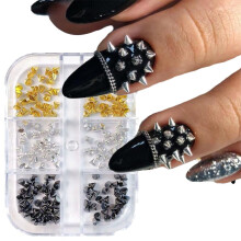 6 rebites Punk * acessórios para unhas para decoração de unhas faça você mesmo, lote U5