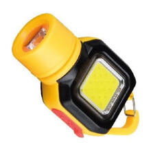 Lanternă QenAShaing cu 600 lumeni, cu fascicul dublu, USB-C, 5 moduri, cu lumină roșie pentru situații de urgență, lumină COB portabilă