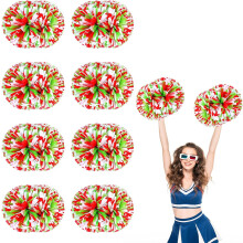 8 PCS Metallic Cheerleading Pom Pom for Team Spirit Sports Dance Cheering Kids Adults