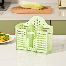 Panier mural pour baguettes et cuillères – En plastique creux, design minimaliste moderne, gain de place pour la cuisine, le camping, le bureau et
