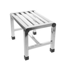 Tabouret de douche compact en acier inoxydable, banc de salle de bain facile à nettoyer