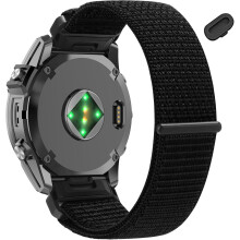 20mm Nylon Watch Bands Compatible with Garmin Fenix 8/7S Pro/7S/6S Pro/6S/5S Plus/Descent Mk2s/Mk3i 43mm/Approach S70/epix Pro 42mm