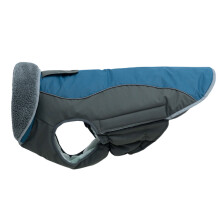 Chaqueta impermeable azul XXL para perros medianos y grandes.