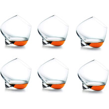 Verres à whisky à roulettes, style Old Fashioned, compatibles avec le scotch, le bourbon et le vin – Lot de 6