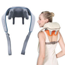 Shiatsu Neck & Back Massager, 4D Deep Tissue Therapy, Real Touch, Heart Design – Compatible with All – Gifts for Men/Women