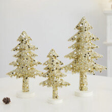 Mini julgransdekorationsset av non-woven-material – Festligt julgranskit för bordsskiva för hemmet, kontoret, skrivbordet – Kompatibelt med