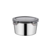 Boîte de conservation des repas en acier inoxydable 316 avec couvercle, grande capacité, pour un usage quotidien.