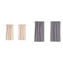 Small Window Curtains,Kitchen/Bathroom/Kids Bedroom Decor Thermal Insulated Window Short Curtain Room Darkening Window Curtain Tiers 2PCS