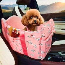 Assento para cães no console central de carros compactos – Rosa, compatível com