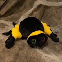 Peluche de araña saltarina gris de 30 cm