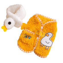 Fleece hondenvest met sjaal voor kleine hondenrassen