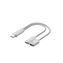 C típusú OTG kábel USB C dugasz - C típusú + USB anya port adapter Cord2In1 töltőkábel támogatási adatok tabletekhez