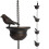 1 τεμάχιο Vintage Bird Rain Chain Αποχέτευσης Υδρορροές Διακοσμημένη Αλυσίδα Βροχής Κήπος 1