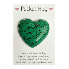 Cadeaux Cœur à Câliner de Poche avec Cartes de Vœux Inspirantes, Cadeau Romantique pour Amoureux, Couple, Famille