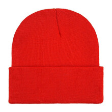 Bonnet d'hiver en maille extensible, bonnet souple en acrylique doux pour femmes et hommes, bonnet chaud à revers pour les sports de plein air