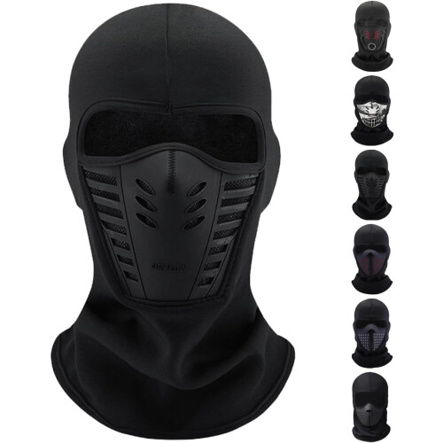 Winter Rider Ζεστή Αντιθαμβωτική Μάσκα Μπαλακλάβα Ολόσωμη Μάσκα Σκι Χειμερινή