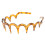 tiara longa feminina de resina plástica com dentes. 6