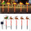 Solcelle LED julelys juletræ rensdyr 6-pak 1