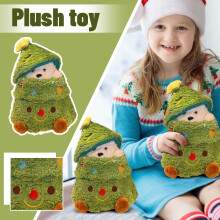 Peluches sapin de Noël, peluches chiot cachées et coquillages pour sapin, décorations de Noël originales pour l'intérieur, cadeaux de Noël en