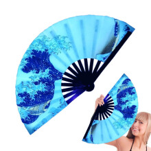 Leuchtender Fächer | Chinesischer Kung-Fu-Tai-Chi-Leuchtfächer | Mehrfarbig, ideal für Hochzeiten, Heimdekoration, Bühne & Tanz