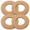 Khaki Round Paper Wreath Rings 11 pcs 1