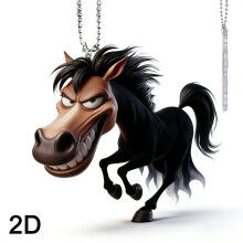 Prívesok Dekorácia, Big Mouth Horse Akrylový prívesok Dekorácia Nový, 1ks