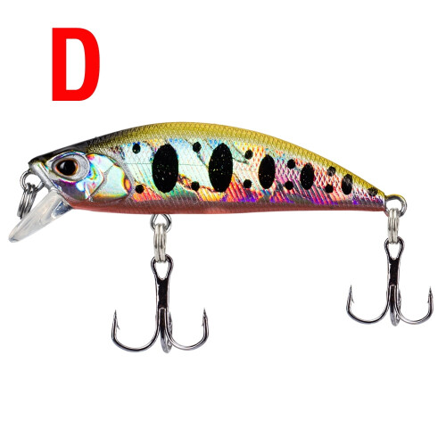 Stück 5 g/5 cm Angelköder mit 2 Haken, Oberflächen-Swimbait, 3D-Augen, Minnow-Köder