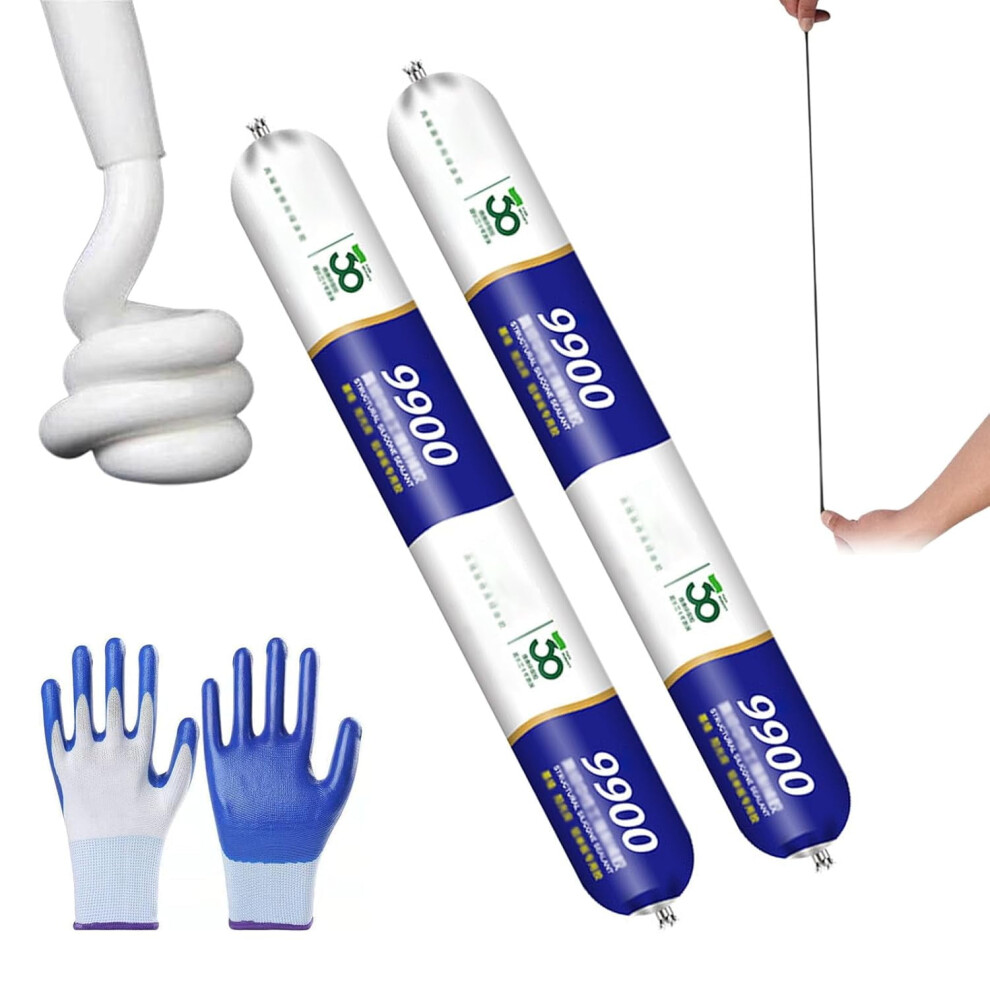 Dh-9900 High-Temp Silicone Sealant For Sunroom, Roof & Wall Cracks Â Waterproof, Indoor/Outdoor, Bath (White, 2) Â Compatible With Dh-9900 9426043967529