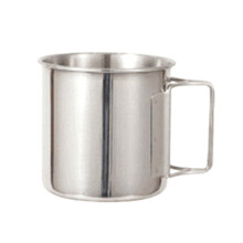 220/330/500ml Camping Water Mug with Foldable Handle Stainless Steel Pot Portable for Outdoor Camping Backpacking Hiking