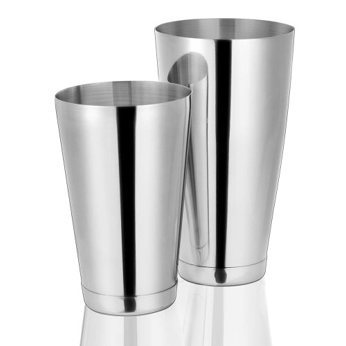 Ensemble shaker à cocktail Boston, acier inoxydable, 2 pièces