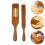 Set de ustensile de bucătărie din lemn, simplu și elegant, 1 set 1