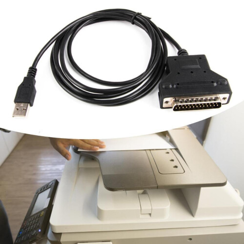 Καλώδιο σύνδεσης USB σε DB25 25Pin 25-Pin RS232Male για παλιούς εκτυπωτές και εργαλειομηχανές, 1