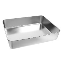 Rectangle Tray Stainless Steel 1Pack 11.2X8.8X2.4In