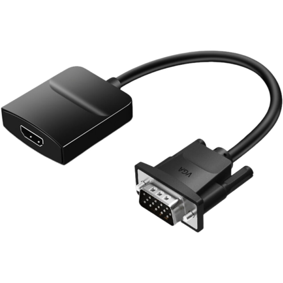 Vga Male To Hdmi Female Adapter Cable - 1080P With 3.5Mm Audio 9027700996106