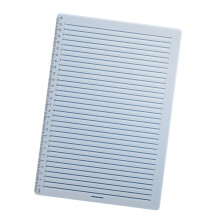Liniaal met rechte lijnen, sjabloon voor het tekenen van lijnen, lettergids, meetlinialen voor het bijhouden van een dagboek.