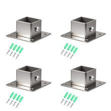 Seitliche Rohrhalterungs-Sets – Edelstahl, 4er-Pack