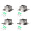 Seitliche Rohrhalterungs-Sets – Edelstahl, 4er-Pack 1