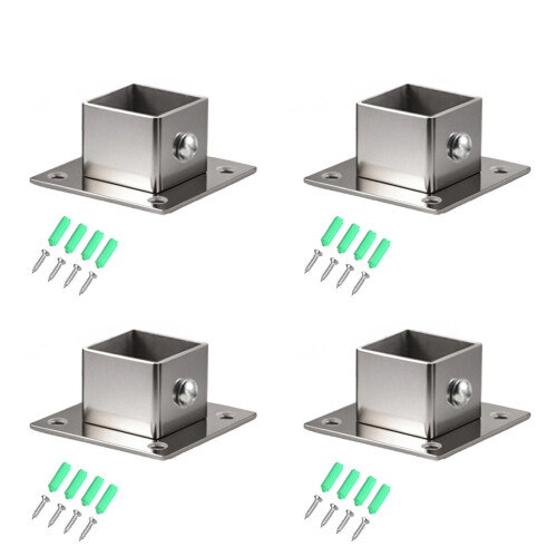 Seitliche Rohrhalterungs-Sets – Edelstahl, 4er-Pack