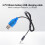 Καλώδιο φόρτισης USB 3.7V 2.5mm Συνδέσεις USB σε DC 2.5mm Καλώδιο USB σε DC 2.5mm για μπαταρίες 2