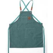 Thick canvas apron gardening waterproof coffee salon work multi-color apron