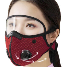 Gebreid skimasker, volledig gezichtsmasker, marineblauw, voor volwassenen, 1 gat