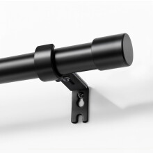 Aste per tende regolabili da 32 a 144 pollici, diametro 1 pollice, con staffe e tappi terminali in alluminio – Compatibili con cucina, soggiorno,