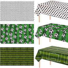 Soccer Ball Tablecloth and Backdrop Set 54x108 in